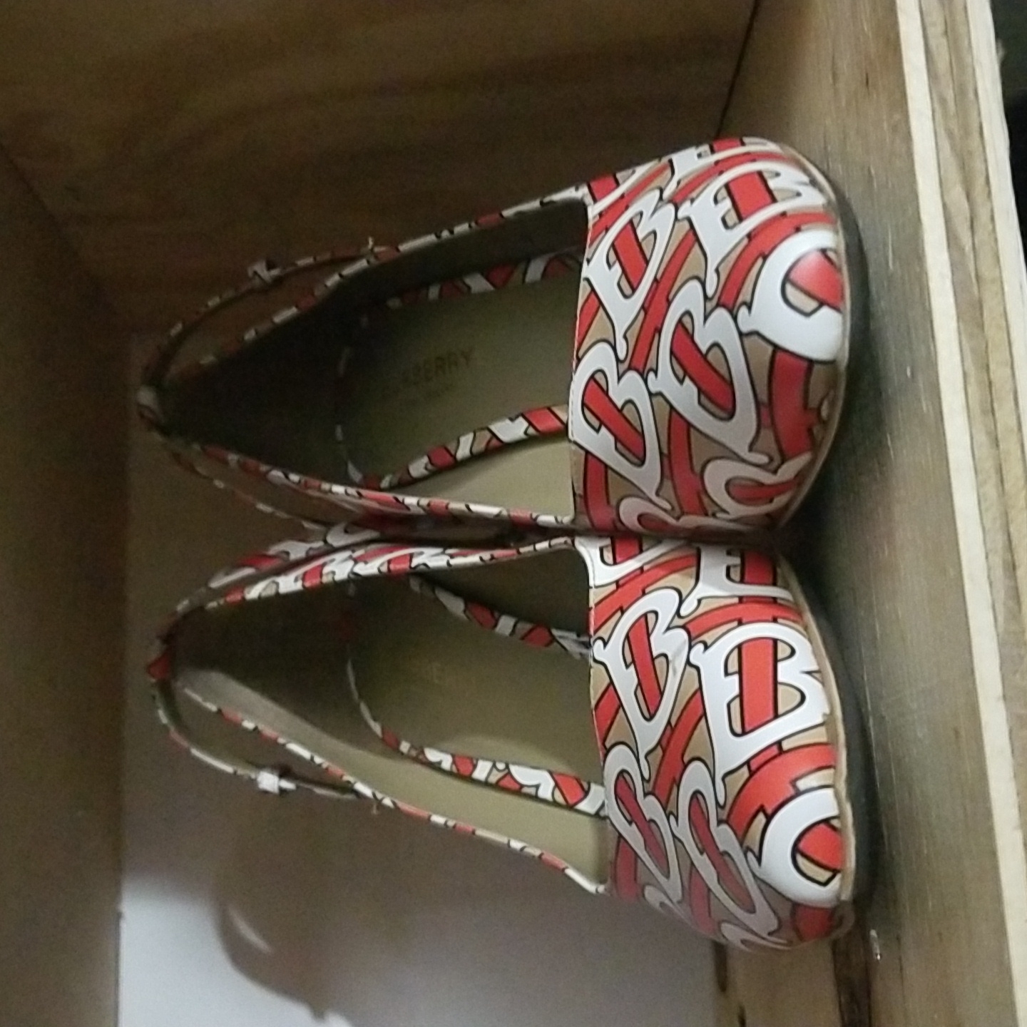 Burberry 105mm Wiltkin Printed Leather Pumps